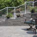 Front stairway of a home featuring AB Ashlar Blend bricks