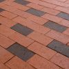 Colour sample of Shaw Brick's Clay Pavers in Red and Manganese Blend