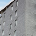 Building using Shaw Brick's Linear Smooth Concrete Block in Steel Grey